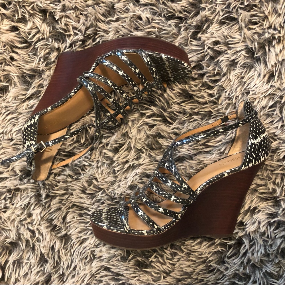 Seychelles Strappy Wedge Sandals